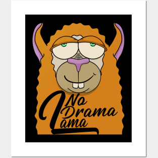 No Drama Llama Llama Shirt Alpaca Llama Animal Posters and Art